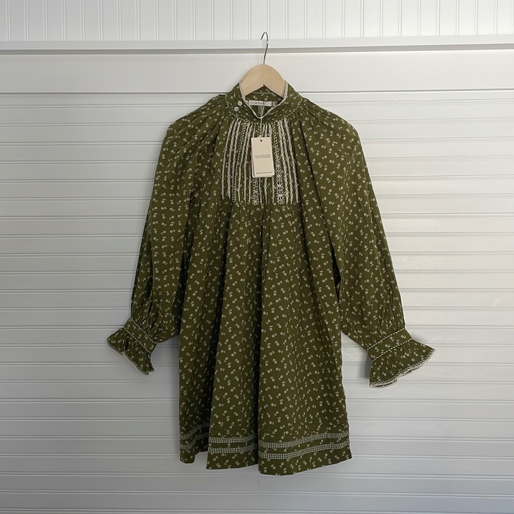 Doen Beatrice Dress Small cypress calico